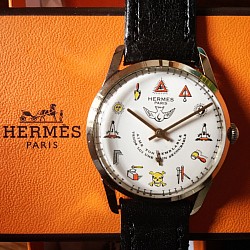 Hermès montre 1950 cadran maçonnique