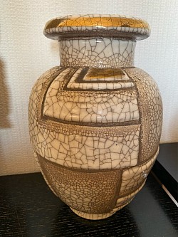 Rene buthaud vase décor moderniste 1930