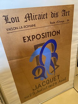 Jacquet gouache originale préparation affiche