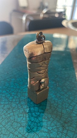 Miguel berrocal pendentif sculpture micro david