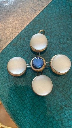 Denise gatard pendentif pâte de verre