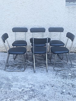 Chaises modernistes tubulaires 1930