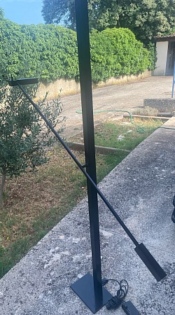 Lampadaire moderniste a balancier 1980