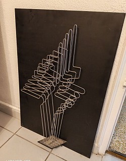 Medaglini Vallauris sculpture musicale metal