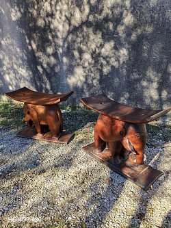 D&eacute;corateur 1930 tabourets &eacute;l&eacute;phants