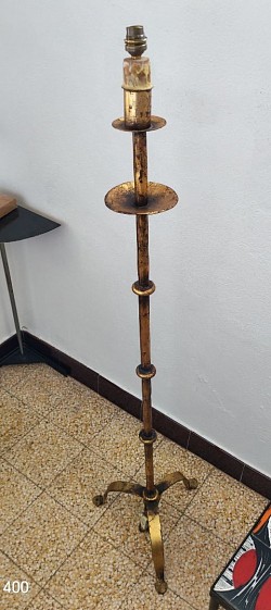 Lampadaire fer forgé 40 peinture mordoré