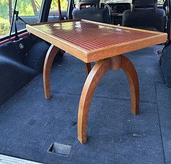 Gauthier poinsignon rare table basse carreaux terre cuite jaques Lenoble